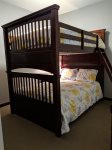 Guest bedroom w/queen over queen bunks